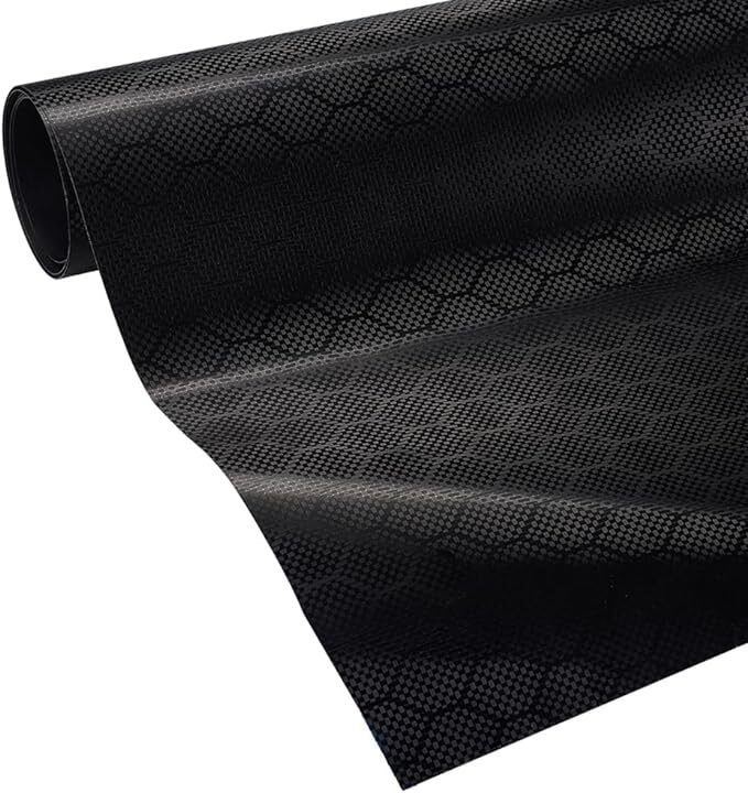 Vinila auto līmplēve karbons ar melno bišu šūnu efektu. Image 5