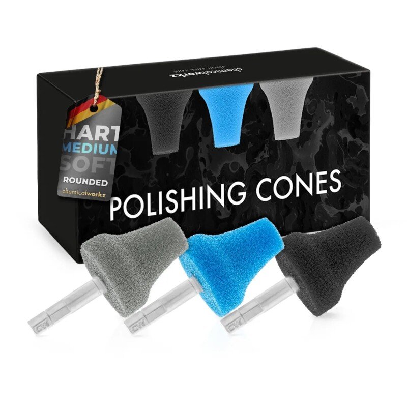 CHEMICALWORKZ POLISHING CONE ROUND 3gab. - Pulēšanas konusu komplekts
