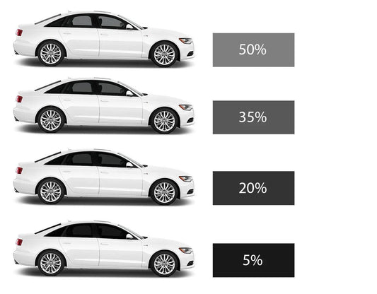 Auto logu tonēšanas plēve Metalizētā 50% Image