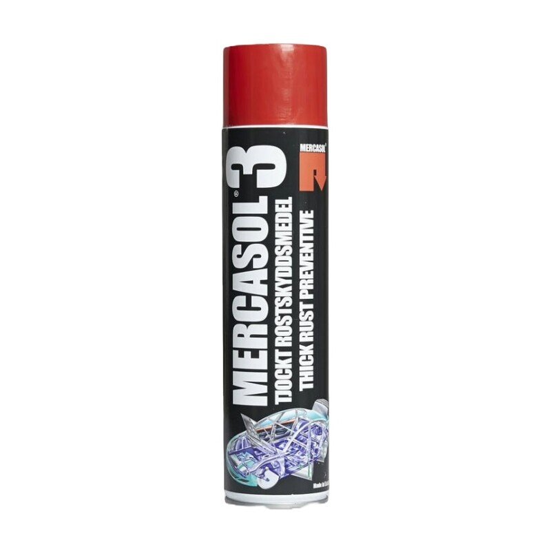 Mercasol 3 Black - Šķīdinātājbalstīts Pretšķembu Pārklājums 600ml