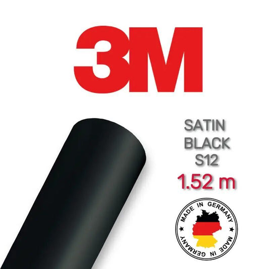 3M 2080 S12 Black Satin Image