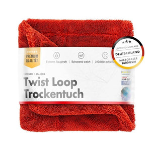 CHEMICALWORKZ SHARK TWISTED TOWEL RED 1400GSM 40x40cm - Dvielis žāvēšanai
