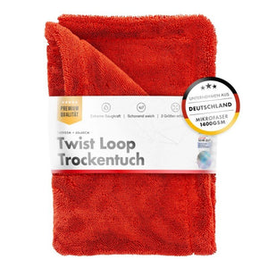 CHEMICALWORKZ SHARK TWISTED TOWEL RED 1400GSM 40x60cm - Dvielis žāvēšanai