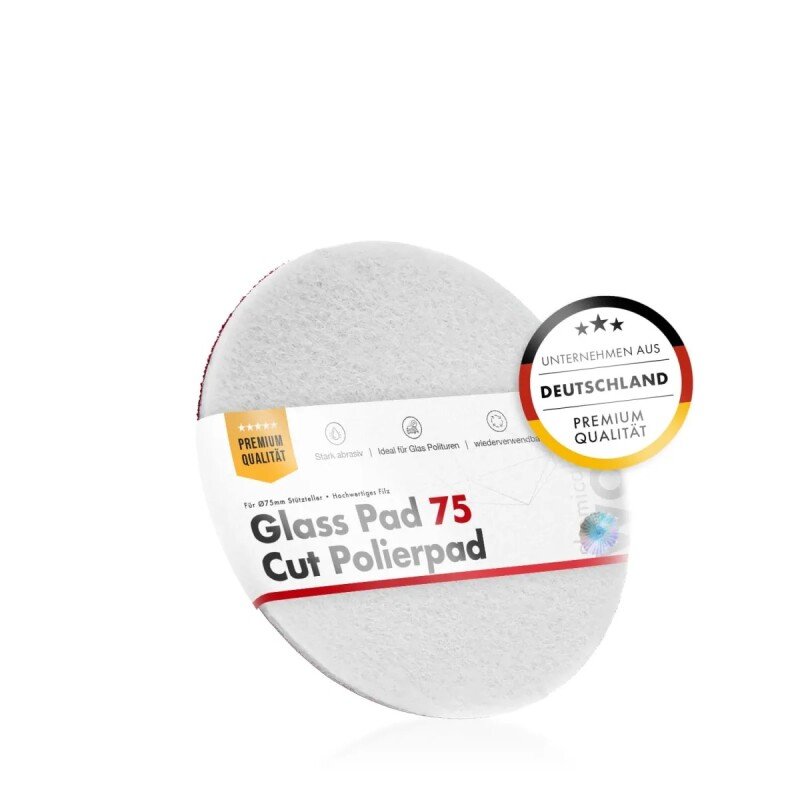CHEMICALWORKZ GLASS FELT PERFORMANCE PAD 75mm - Stikla pulēšanas ripa