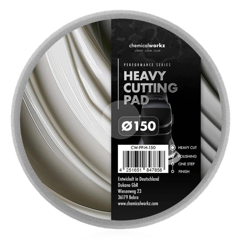 CHEMICALWORKZ HEAVY CUTTING PERFORMANCE PAD 150mm - Pulēšanas ripa