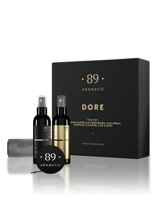 89 aromatic automobiļu kopšanas komplekts