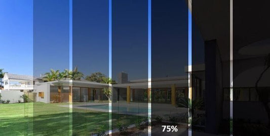 Logu tonēšanas plēve "Spoguļplēve 75%" Ārējā Image