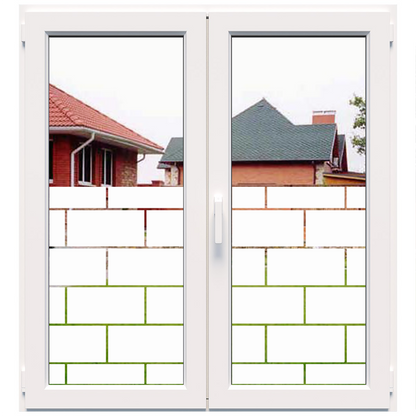 Dekoratīva balta matēta plēve logiem (DECO10) Image