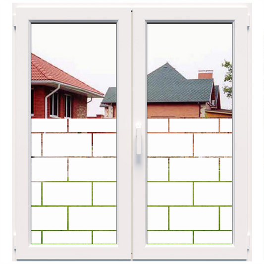 Dekoratīva balta matēta plēve logiem (DECO10) Image