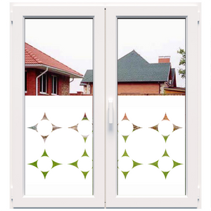 Decorative white frosted film for windows (DECO11) 