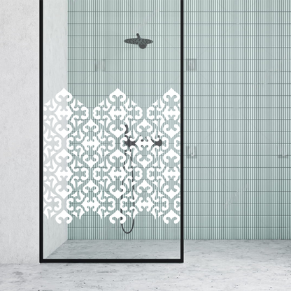 Dekoratīva balta matēta plēve logiem (DECO12) Image 2