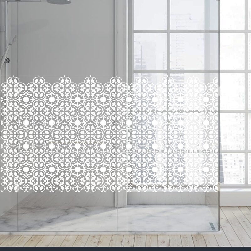 Dekoratīva balta matēta plēve logiem (DECO14) Image 4