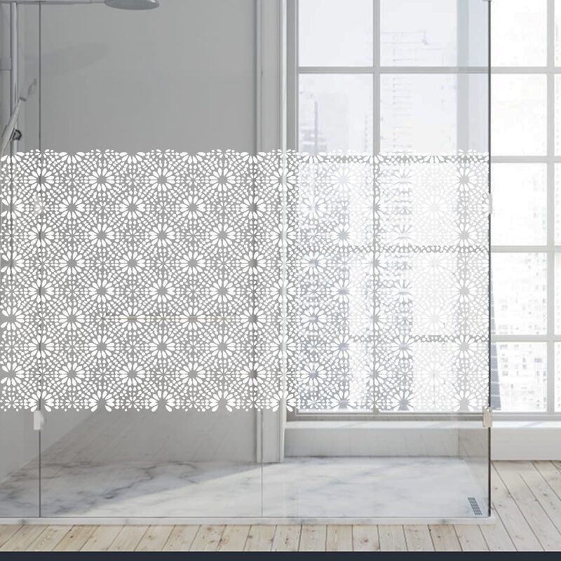 Dekoratīva balta matēta plēve logiem (DECO17) Image 5