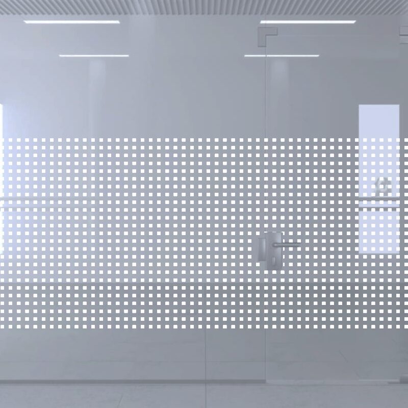 Dekoratīva balta matēta plēve logiem (DECO18) Image 3