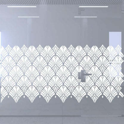 Dekoratīva balta matēta plēve logiem (DECO19) Image 2