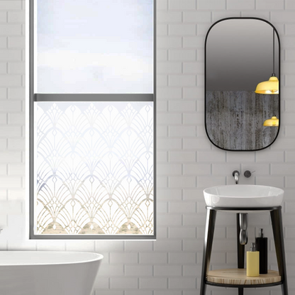 Dekoratīva balta matēta plēve logiem (DECO19) Image 3