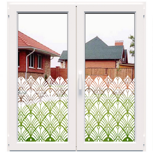 Koristeellinen valkoinen mattakalvo ikkunoihin (DECO19)