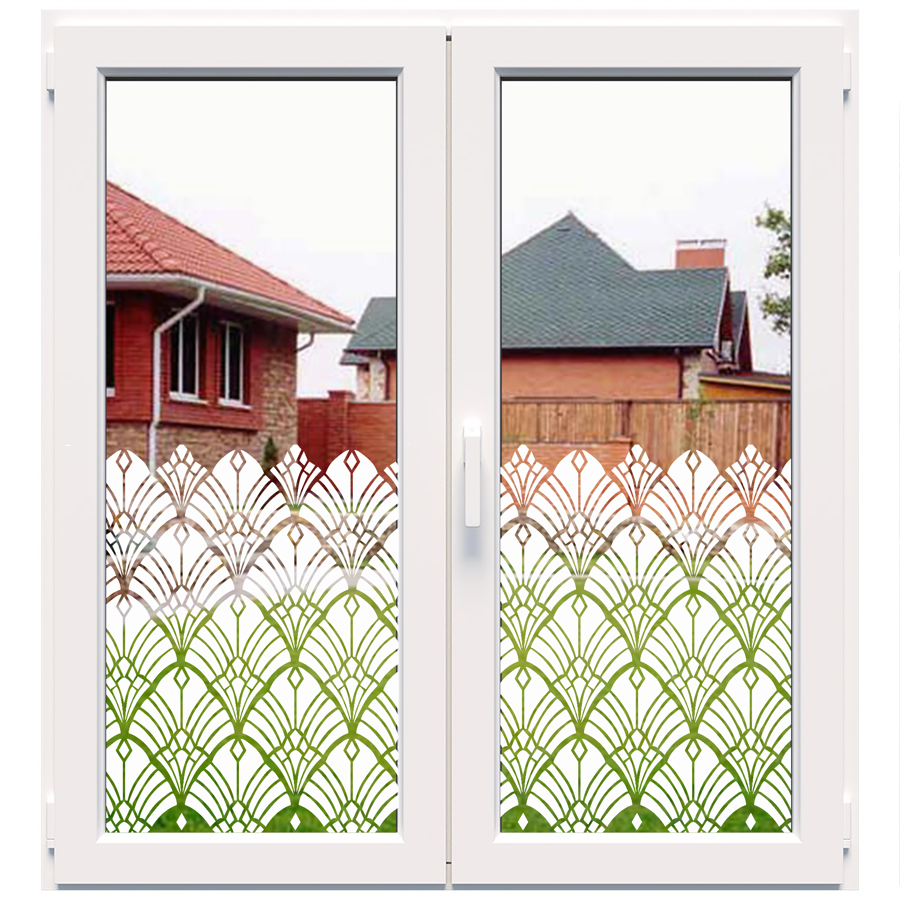 Dekoratīva balta matēta plēve logiem (DECO19) Image