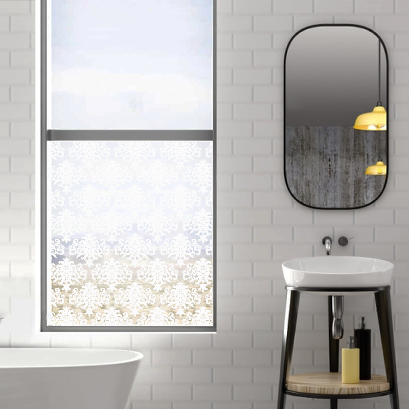 Dekoratīva balta matēta plēve logiem (DECO23) Image 3