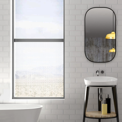 Dekoratīva balta matēta plēve logiem (DECO24) Image 3