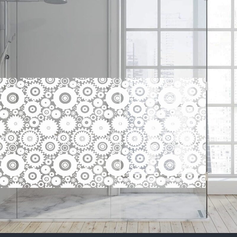 Dekoratīva balta matēta plēve logiem (DECO27) Image 4