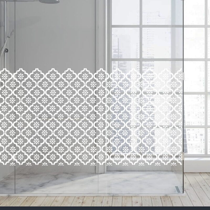 Dekoratīva balta matēta plēve logiem (DECO31) Image 4