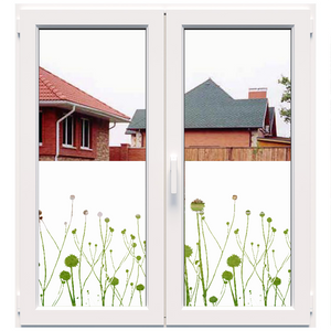 Decorative white frosted window film (DECO34) 