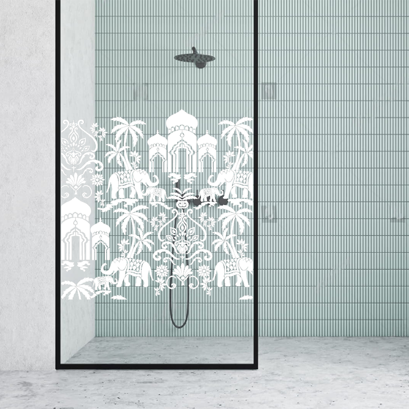 Dekoratīva balta matēta plēve logiem (DECO35) Image 2