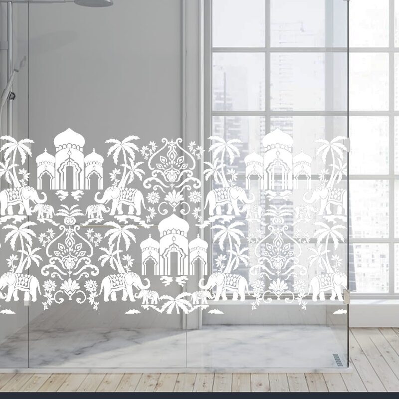 Dekoratīva balta matēta plēve logiem (DECO35) Image 4