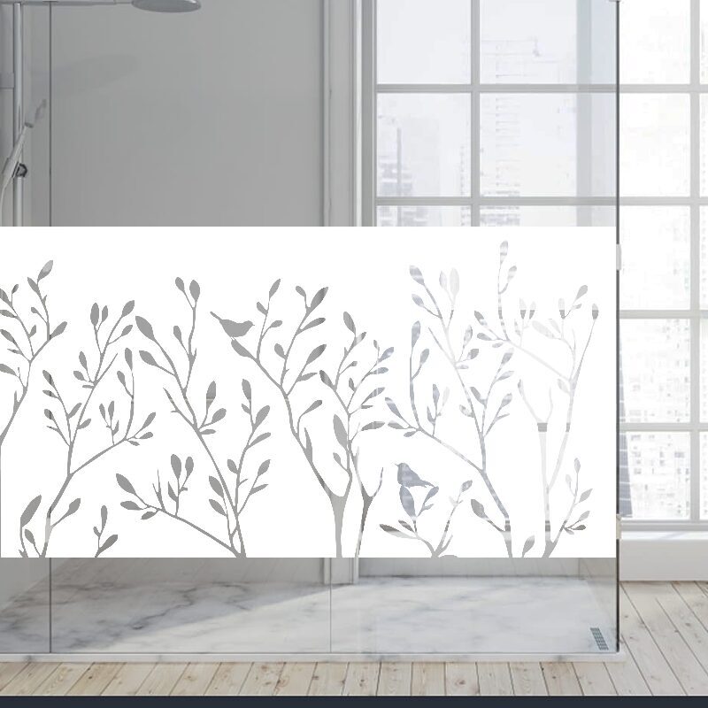 Dekoratīva balta matēta plēve logiem (DECO36) Image 4