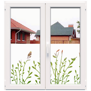 Dekoratīva balta matēta plēve logiem (DECO37)