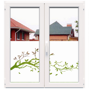 Decorative white frosted window film (DECO38)