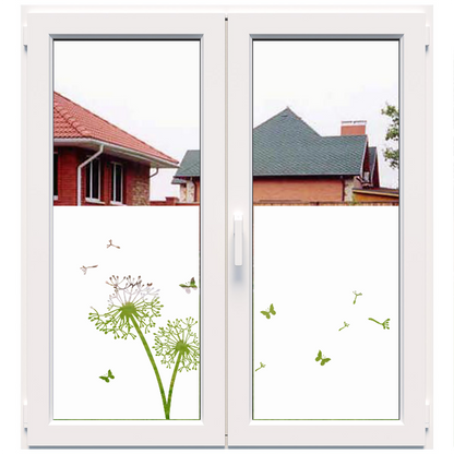 Dekoratīva balta matēta plēve logiem (DECO39) Image