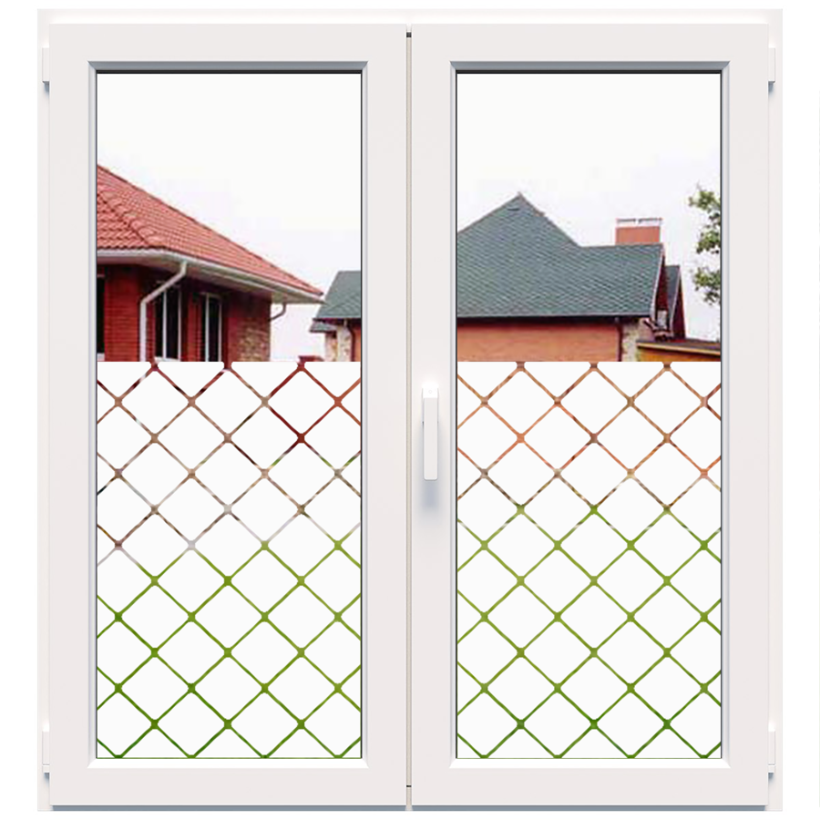 Dekoratīva balta matēta plēve logiem (DECO3) Image