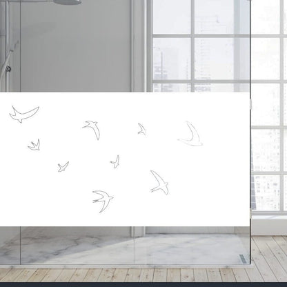 Dekoratīva balta matēta plēve logiem (DECO43) Image 4