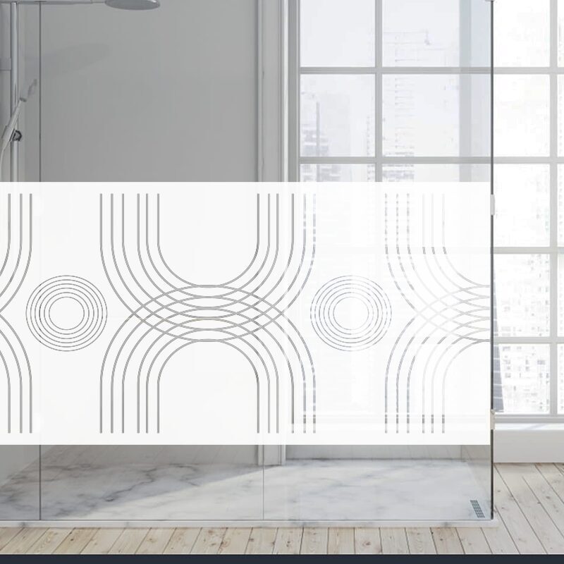 Dekoratīva balta matēta plēve logiem (DECO44) Image 4