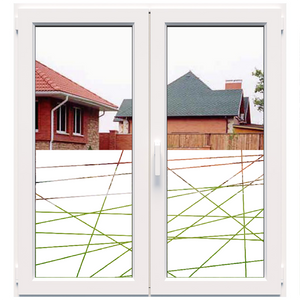 Decorative white frosted film for windows (DECO46)