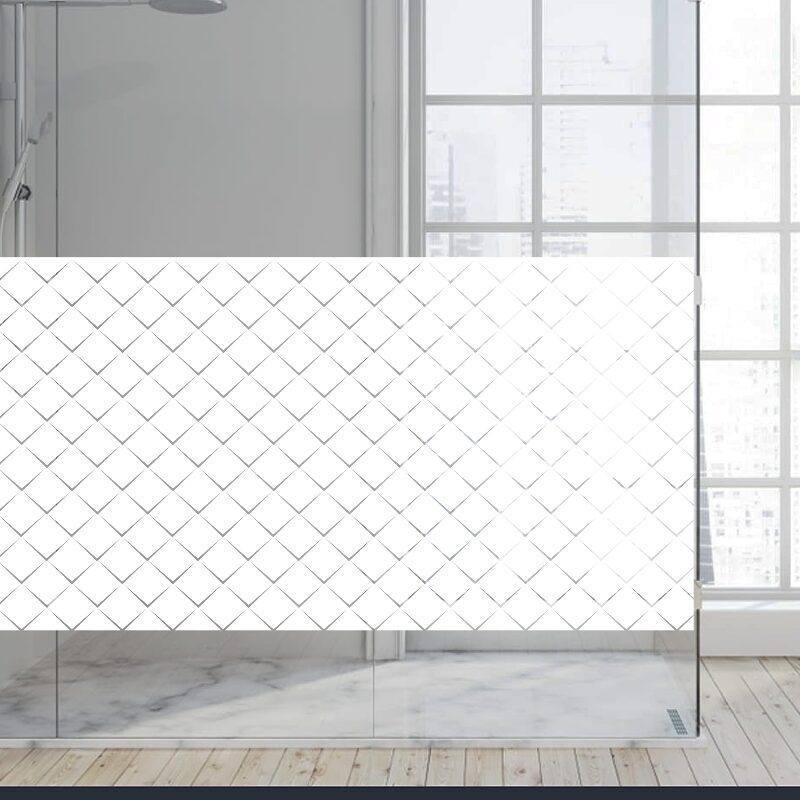 Dekoratīva balta matēta plēve logiem (DECO49) Image 4