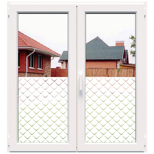 Decorative white frosted window film (DECO49)