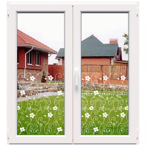 Dekoratīva balta matēta plēve logiem (DECO51)