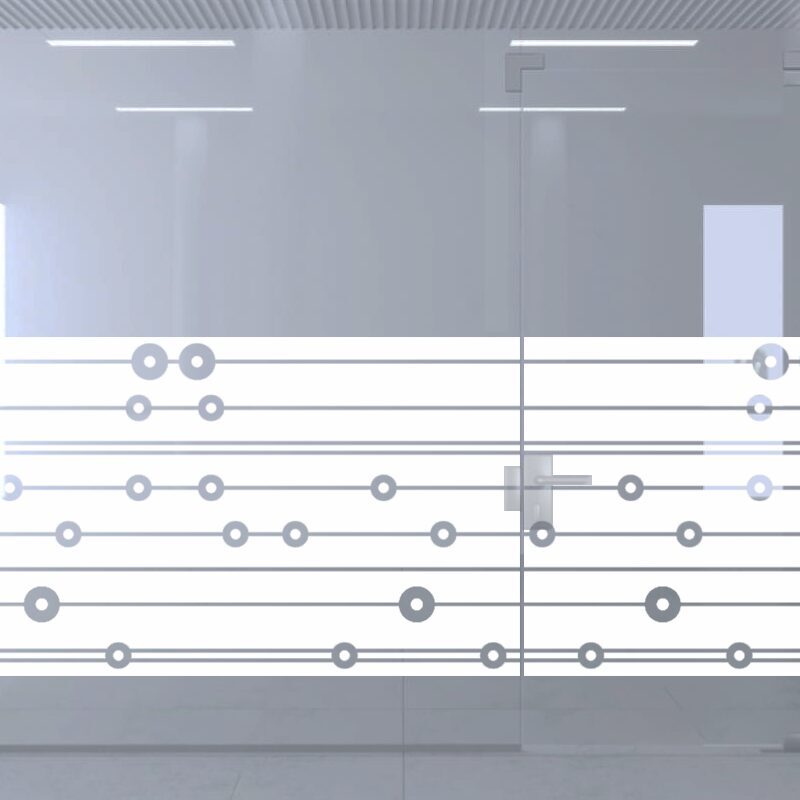 Dekoratīva balta matēta plēve logiem (DECO5) Image 4