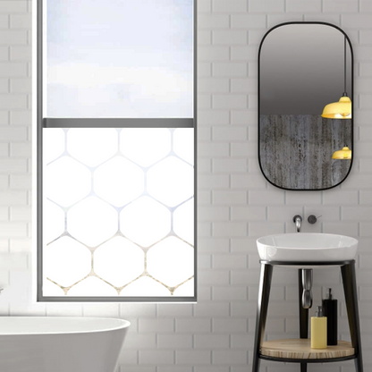 Dekoratīva balta matēta plēve logiem (DECO6) Image 3