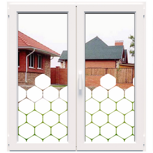 Decorative white frosted film for windows (DECO6)