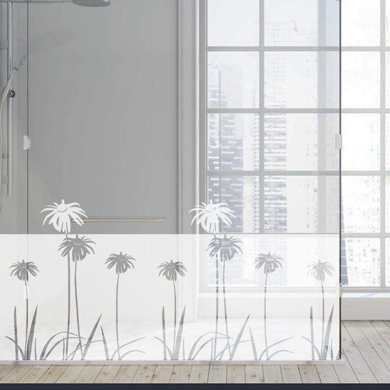 Dekoratīva balta matēta plēve logiem (DECO7) Image 4