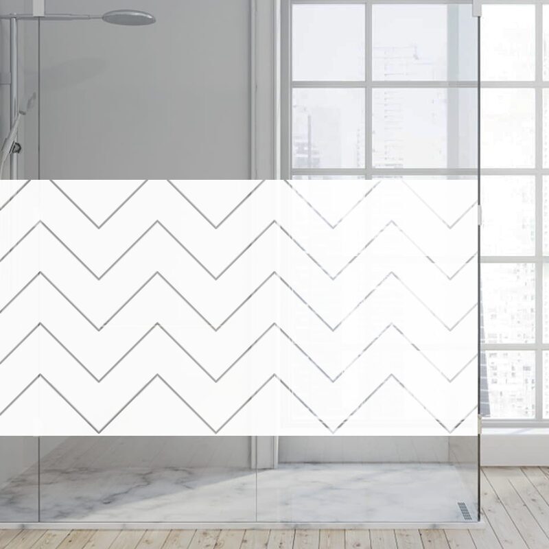 Dekoratīva balta matēta plēve logiem (DECO8) Image 3