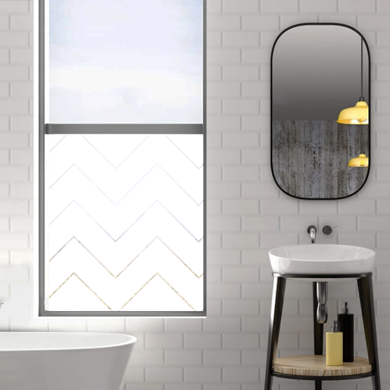 Dekoratīva balta matēta plēve logiem (DECO8) Image 4