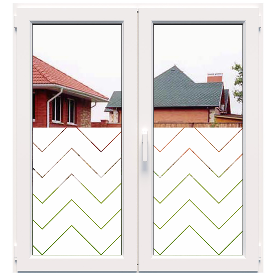 Dekoratīva balta matēta plēve logiem (DECO8) Image