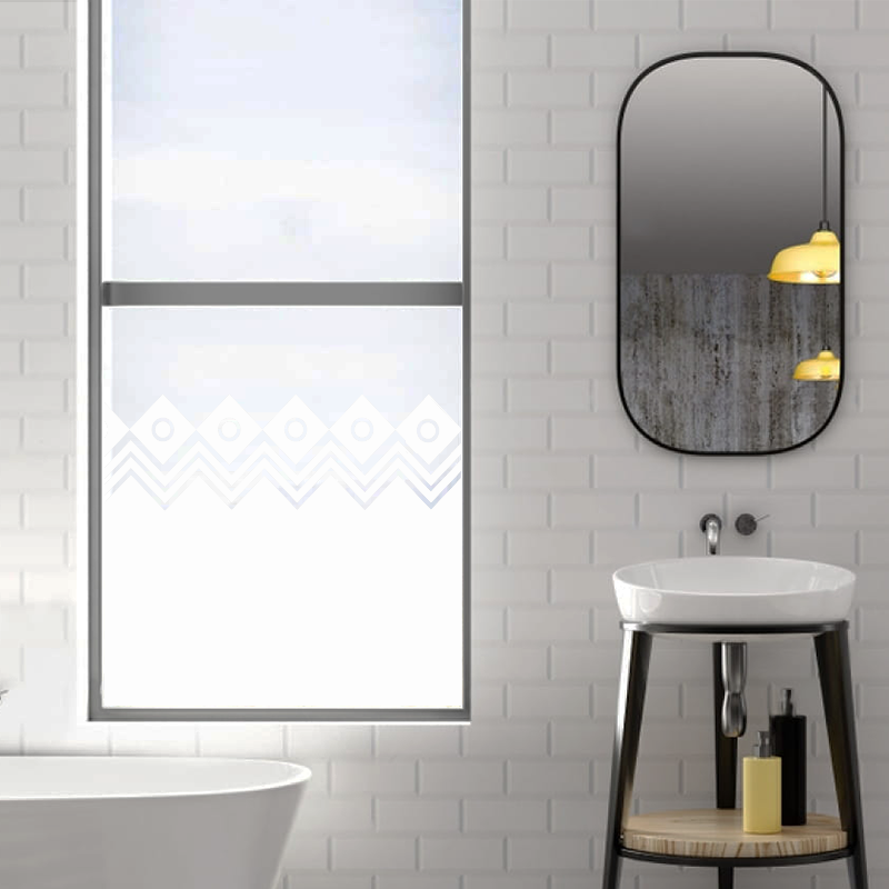 Dekoratīva balta matēta plēve logiem (DECO9) Image 3