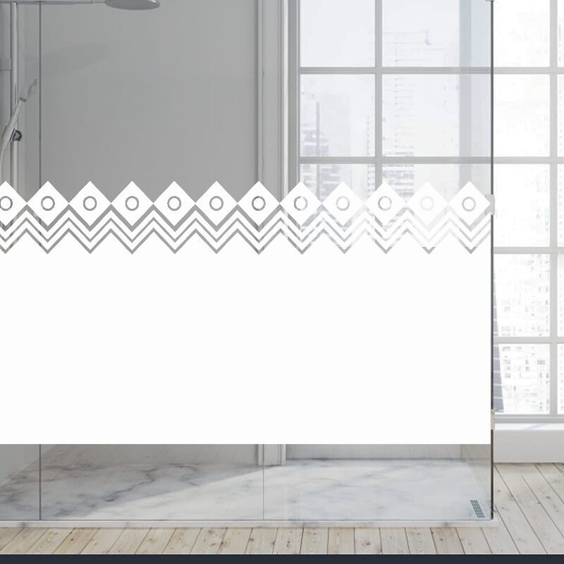 Dekoratīva balta matēta plēve logiem (DECO9) Image 4