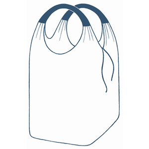 Suur kott kahe aasaga 75x75x150+55cm